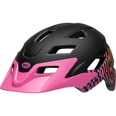 Bell Sidetrack Child Helmet one size matte pink wavy checks Unisex Produktbild 1