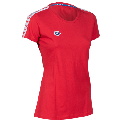 Arena W T-Shirt Team L red/white/red Damen Produktbild 1