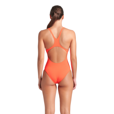 Arena W Team Swimsuit Swim Pro Solid D 42 bright coral/plum Damen Produktbild 1
