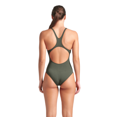 Arena W Team Swimsuit Swim Pro Solid D 46 dark sage/artic lime Damen Produktbild 1
