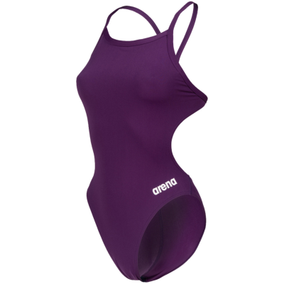 Arena W Team Swimsuit Challenge Solid D 32 plum/white Damen Produktbild 1