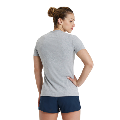 Arena W Team T-Shirt Panel M medium grey heather Damen Produktbild 3