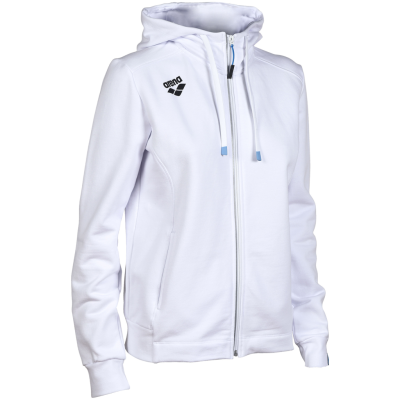 Arena W Team Hooded Jacket Panel M white Damen Produktbild 1