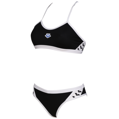 Arena W Arena Icons Bikini Cross Back Solid D 32 black/white Damen Produktbild 1