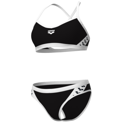 Arena W Arena Icons Bikini Cross Back Solid D 32 black/white Damen Produktbild 1