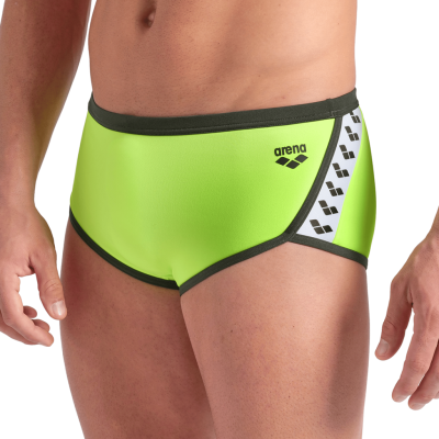 Arena M Arena Icons Swim Low Waist Short Solid D 3 artic lime/dark sage Herren Produktbild 1