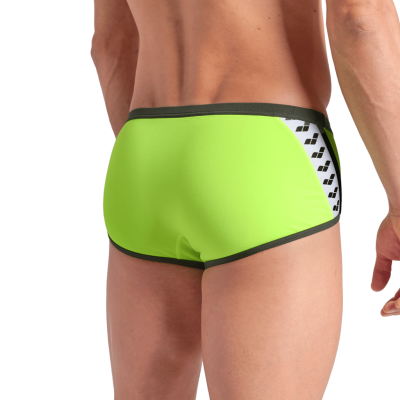 Arena M Arena Icons Swim Low Waist Short Solid D 3 artic lime/dark sage Herren Produktbild 2