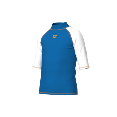 Arena Unisex Jr Arena Rash Vest S/S Graphic 140 blue china/white Unisex Produktbild 1