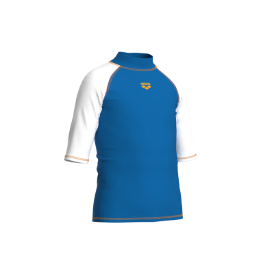 Arena Unisex Jr Arena Rash Vest S/S Graphic 140 blue china/white Unisex Produktbild 2