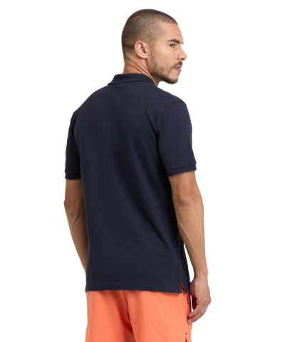 Arena M Poloshirt Solid Cotton Piquet M navy/aqua Herren Produktbild 1