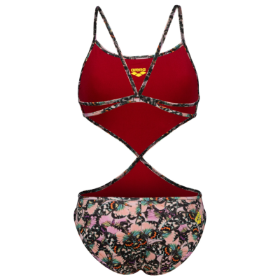 Arena W Rule Breaker Swimsuit Twist'N'Mix R L red onion/multi Damen Produktbild 2