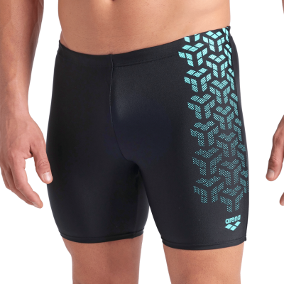 Arena M Arena Kikko V Swim Mid Jammer Graphic D 4 black/water Herren Produktbild 1