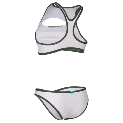 Arena W Arena Logo Brassiere Bikini Racer Back XL sage multi/white/sage Damen Produktbild 2