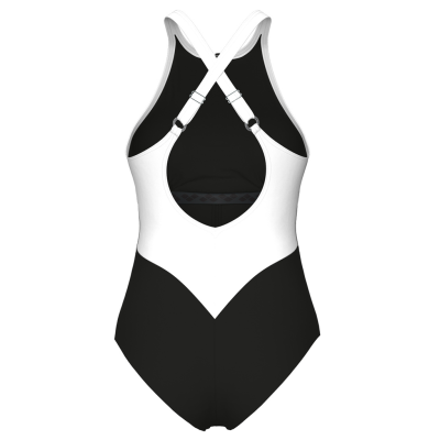 Arena W Arena Swimsuit Silvia Cross Back C Cup D 40 black/white/black Damen Produktbild 1