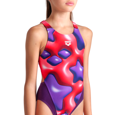 Arena G Arena Star Shaped Swimsuit Swim Tech L 128 plum/bright coral multi M&auml;dchen Produktbild 1