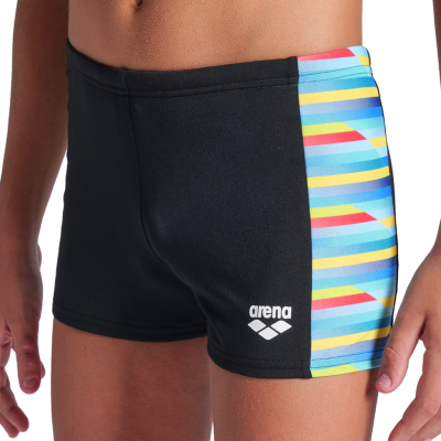 Arena B Arena Racing Stripe Swim Short 116 black/black multi Jungen Produktbild 1