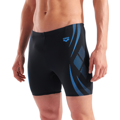 Arena M Arena Poseidonia Swim Mid Jammer D 8 black/turquoise Herren Produktbild 1