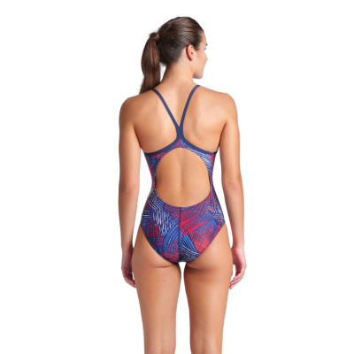 Arena W Arena Team Energy Swimsuit Lightdrop Back D 42 navy/team redwhiteblue Damen Produktbild 3