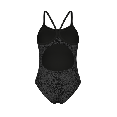 Arena W Arena Snakeskin Swimsuit Lightdrop Back D 38 black/team black Damen Produktbild 2