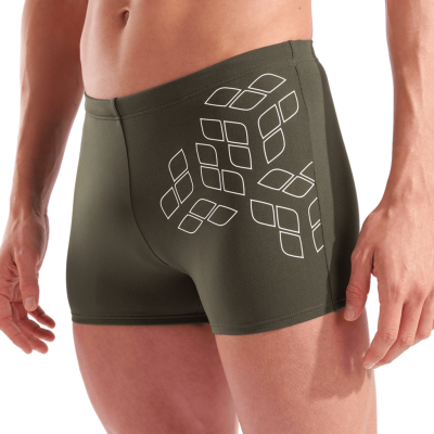 Arena M Arena Kikko Graphic Swim Short D 10 dark sage/white Herren Produktbild 1