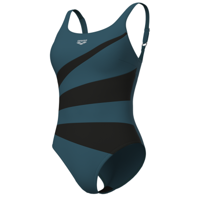 Arena W Arena Isabella Swimsuit Wing Back C D 38 mangrove/night grey Damen Produktbild 1