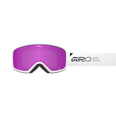 Giro Stomp Flash Goggle one size white wordmark amber pink S2 Unisex Produktbild 1