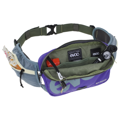 Evoc Hip Pouch 1L one size steel/violet/dark olive Unisex Produktbild 1