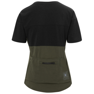 Giro W Ride Jersey M black/trail green Damen Produktbild 2