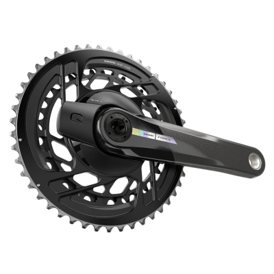 Quarq MY23 Power Meter Crankset Spider Force AXS 2x DUB 172.5mm/46/33t black/iridescent Produktbild 1