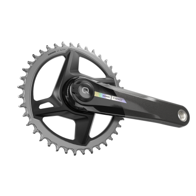 Quarq MY23 Power Meter Crankset Spindle Force AXS 1x DUB 170mm/40t black/iridescent Produktbild 2