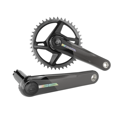 Quarq MY23 Power Meter Crankset Spindle Force AXS Wide 1x DUB 175mm/40t black/iridescent Produktbild 1