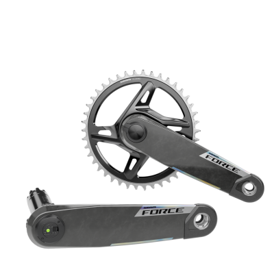 Quarq MY26 Power Meter Crankset Spindle Force XPLR AXS Wide 1x DUB 175mm/42t black/iridescent Produktbild 1