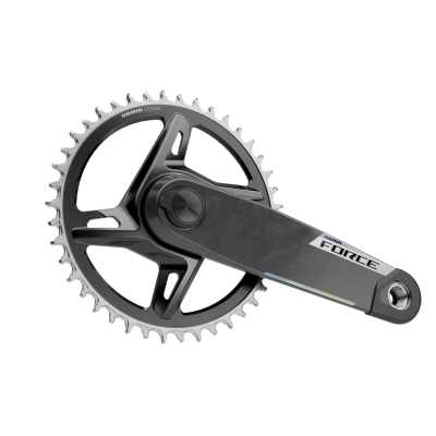 Quarq MY26 Power Meter Crankset Spindle Force XPLR AXS Wide 1x DUB 175mm/42t black/iridescent Produktbild 2