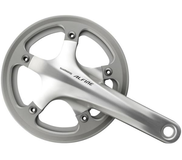 SHIMANO Kurbelgarnitur ALFINE FC-S501 45 Z&auml;hne silber