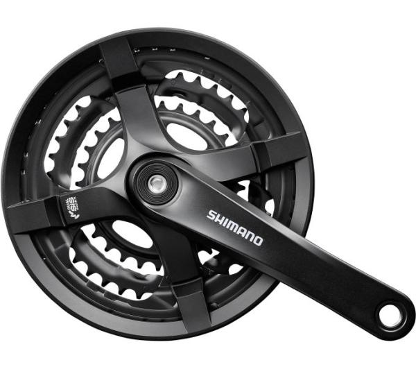 SHIMANO Kurbelgarnitur TOURNEY FC-TY501 6-fach/7-fach/8-fach 170 mm 48-38-28 Z&auml;hne