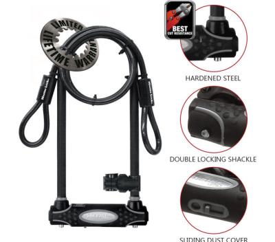 Master Lock B&uuml;gelschloss 8285LW Schwarz 13 mm x 280 mm x 110 mm / 10 mm x 1200 mm Schl&uuml;ssel Produktbild 1