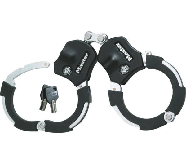 Master Lock Handschellenschloss Street Cuff 8200 Schwarz Weite B&uuml;gel: 76 mm Schl&uuml;ssel