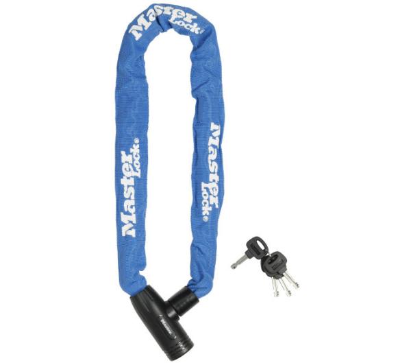 Master Lock Kettenschloss 8391 Blau 8 mm x 900 mm Schl&uuml;ssel