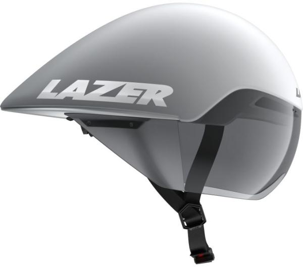 LAZER LAZER Helm Volante KinetiCore Triathlon/Zeitfahren Matte White Silver (M) 55-59