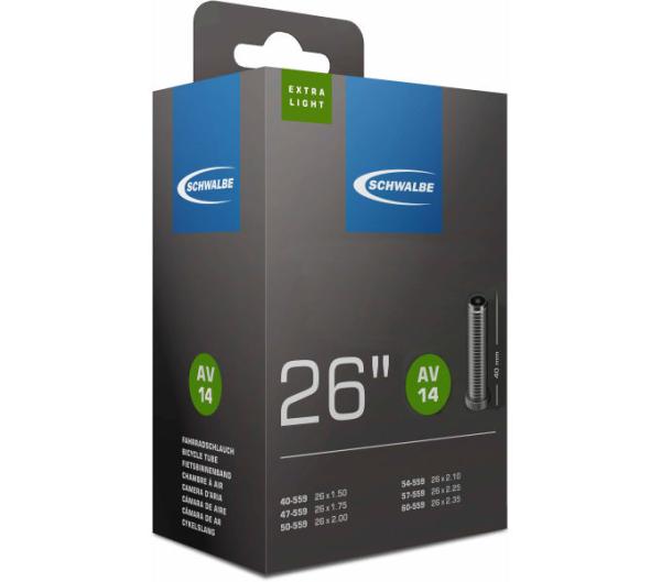 Schwalbe SCHWALBE SCHLAUCH AV14 EXTRA LIGHT 40/60-559 40mm