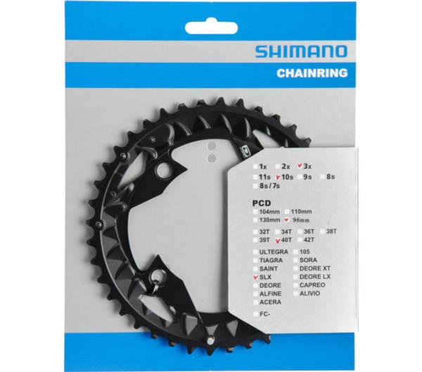 SHIMANO Kettenblatt SLX FC-M672, FC-M7000-3 40 Z&auml;hne