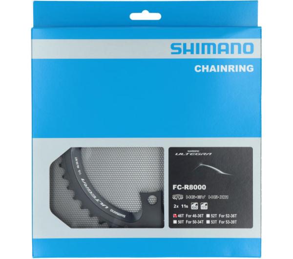 SHIMANO Kettenblatt ULTEGRA FC-R8000 46 Z&auml;hne Schwarz