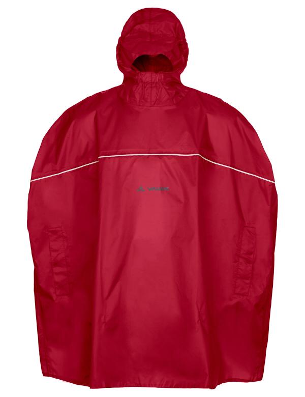 VAUDE Kids Grody Poncho indian red Gr&ouml;&szlig; M