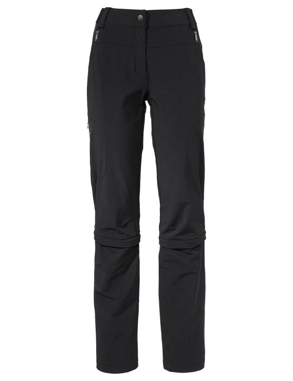VAUDE Women's Farley Stretch Capri T-Zip Pants III black Gr&ouml;&szlig; 38-Short