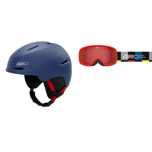 Giro Spur Combo Pack S 52-55.5 matte blue/red Unisex