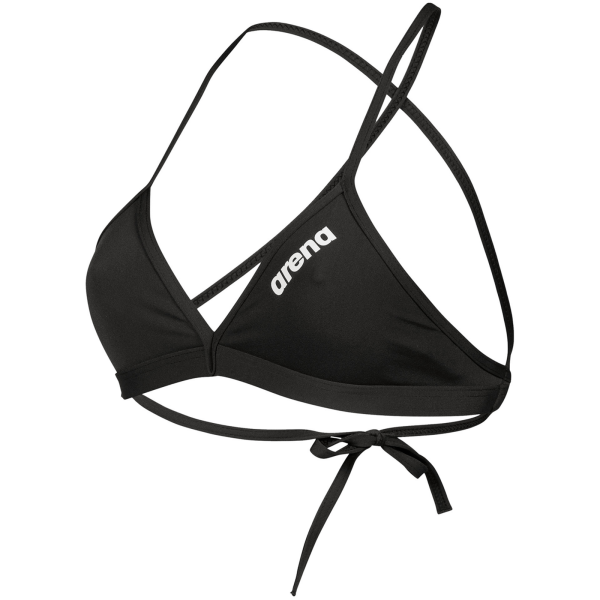 Arena W Team Swim Top Tie Back Solid D 40 black/white Damen