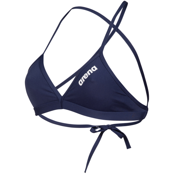 Arena W Team Swim Top Tie Back Solid D 30 navy/white Damen