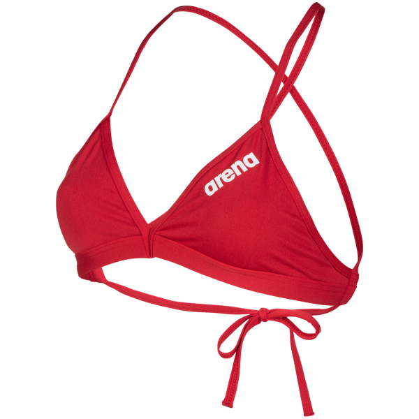 Arena W Team Swim Top Tie Back Solid D 34 red/white Damen