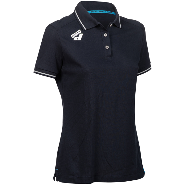 Arena W Team Poloshirt Solid Cotton L navy Damen