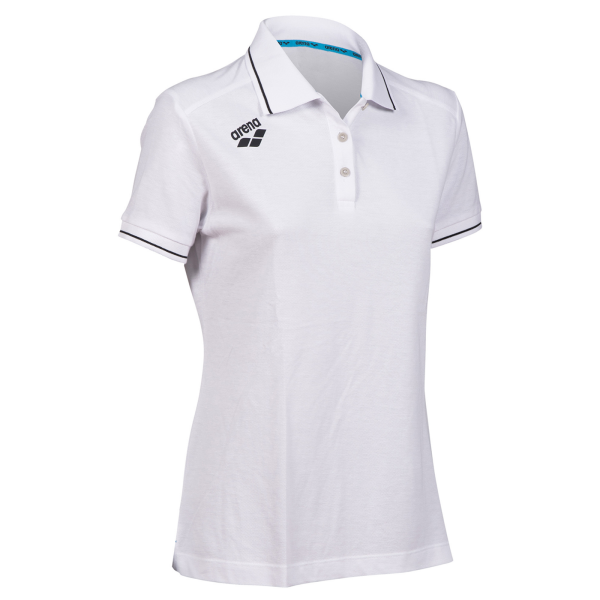 Arena W Team Poloshirt Solid Cotton XL white Damen
